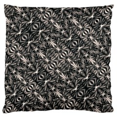 Modern Tribal Silver Ornate Pattern Print Standard Flano Cushion Case (two Sides) by dflcprintsclothing