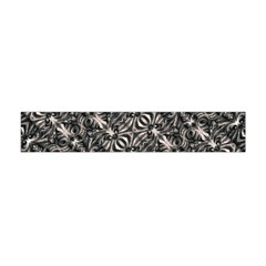 Modern Tribal Silver Ornate Pattern Print Flano Scarf (mini)