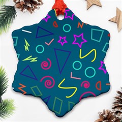 Memphis  Ornament (snowflake) by Sobalvarro