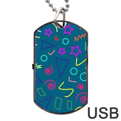 Memphis  Dog Tag Usb Flash (one Side) by Sobalvarro