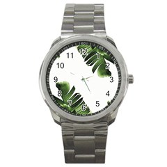 Banana Leaves Sport Metal Watch by goljakoff