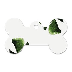 Banana Leaves Dog Tag Bone (one Side) by goljakoff