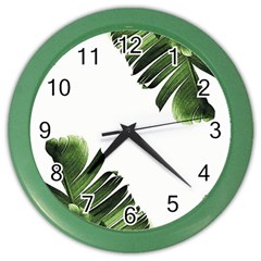 Banana Leaves Color Wall Clock by goljakoff