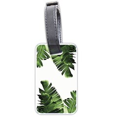 Banana Leaves Luggage Tag (one Side) by goljakoff