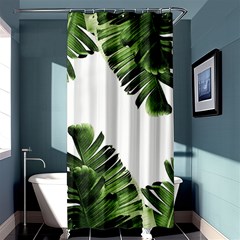 Banana Leaves Shower Curtain 36  X 72  (stall)  by goljakoff