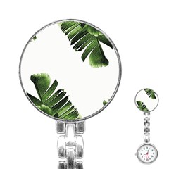 Banana Leaves Stainless Steel Nurses Watch by goljakoff