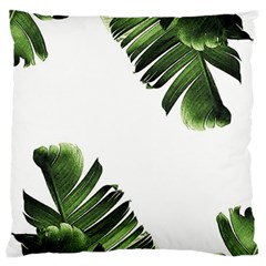 Banana Leaves Large Flano Cushion Case (one Side)