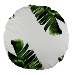 Banana Leaves Large 18  Premium Flano Round Cushions