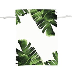 Banana Leaves  Lightweight Drawstring Pouch (xl) by goljakoff