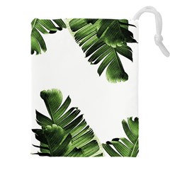 Banana Leaves Drawstring Pouch (4xl) by goljakoff