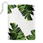 Banana leaves Drawstring Pouch (5XL) Back