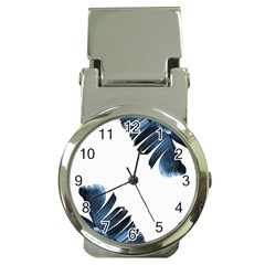 Blue Banana Leaves Money Clip Watches by goljakoff