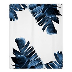 Blue Banana Leaves Shower Curtain 60  X 72  (medium)  by goljakoff