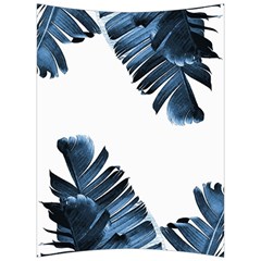 Blue Banana Leaves Back Support Cushion by goljakoff