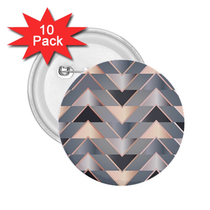 Modern Triangles 2.25  Buttons (10 pack) 