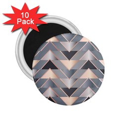 Modern Triangles 2 25  Magnets (10 Pack)  by LoolyElzayat