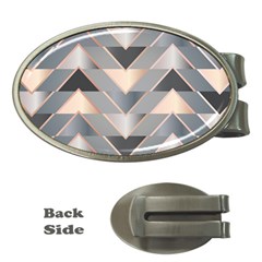 Modern Triangles Money Clips (oval)  by LoolyElzayat