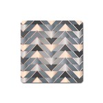 Modern Triangles Square Magnet Front