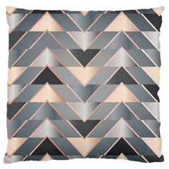 Modern Triangles Large Cushion Case (two Sides) by LoolyElzayat