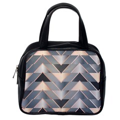 Modern Triangles Classic Handbag (one Side) by LoolyElzayat