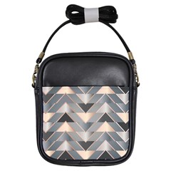 Modern Triangles Girls Sling Bag by LoolyElzayat