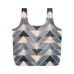 Modern Triangles Full Print Recycle Bag (m) by LoolyElzayat