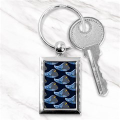 Queen Fish Doodle Art Key Chain (rectangle) by tmsartbazaar