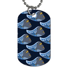 Queen Fish Doodle Art Dog Tag (two Sides) by tmsartbazaar