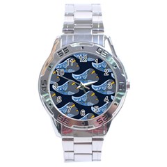 Queen Fish Doodle Art Stainless Steel Analogue Watch by tmsartbazaar