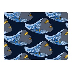 Queen Fish Doodle Art Double Sided Flano Blanket (mini)  by tmsartbazaar