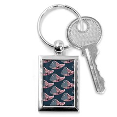 Doodle Queen Fish Pattern Key Chain (rectangle) by tmsartbazaar