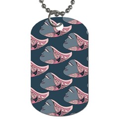 Doodle Queen Fish Pattern Dog Tag (two Sides) by tmsartbazaar