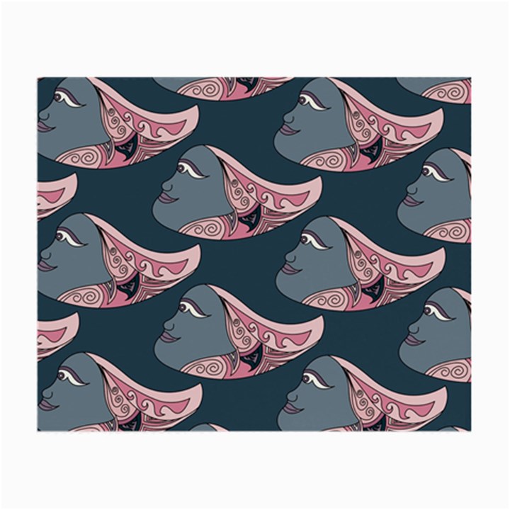 Doodle Queen Fish Pattern Small Glasses Cloth