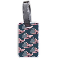 Doodle Queen Fish Pattern Luggage Tag (one Side) by tmsartbazaar