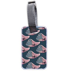 Doodle Queen Fish Pattern Luggage Tag (two Sides) by tmsartbazaar