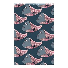 Doodle Queen Fish Pattern Shower Curtain 48  X 72  (small) 