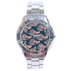 Doodle Queen Fish Pattern Stainless Steel Analogue Watch by tmsartbazaar