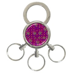 Beautiul Flowers On Wonderful Flowers 3-ring Key Chain by pepitasart