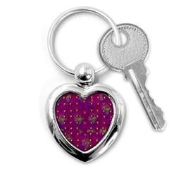 Beautiul Flowers On Wonderful Flowers Key Chain (heart) by pepitasart