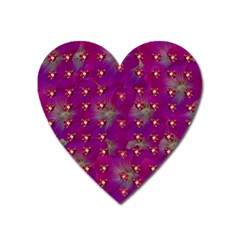 Beautiul Flowers On Wonderful Flowers Heart Magnet by pepitasart