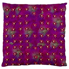 Beautiul Flowers On Wonderful Flowers Large Flano Cushion Case (two Sides)