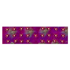 Beautiul Flowers On Wonderful Flowers Satin Scarf (oblong) by pepitasart