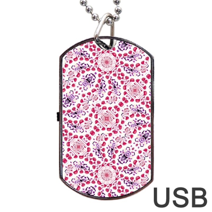 Modern Ornate Pattern Design Dog Tag USB Flash (Two Sides)