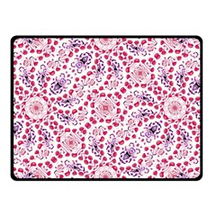 Modern Ornate Pattern Design Double Sided Fleece Blanket (small) 