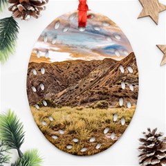 El Leoncito National Park Landscape, San Juan Province, Argentina Ornament (oval Filigree) by dflcprintsclothing