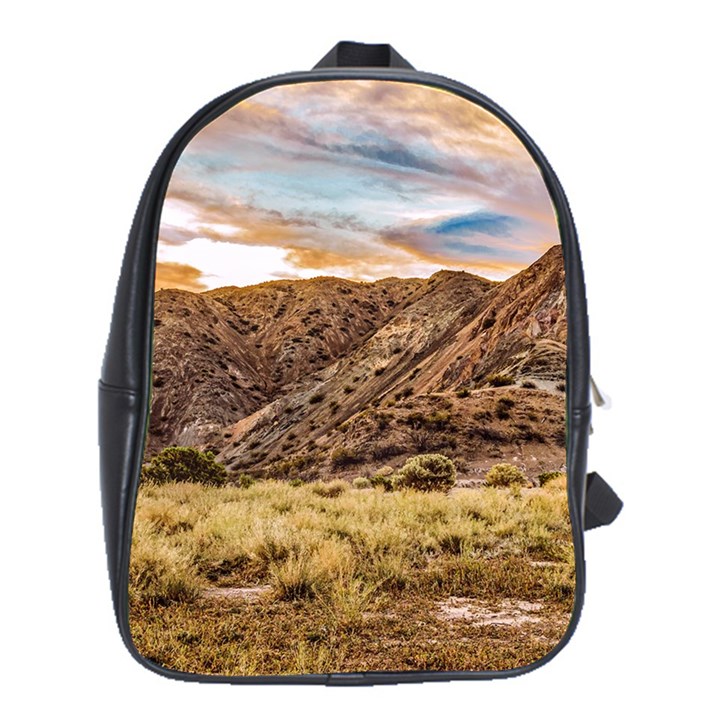 El Leoncito National Park Landscape, San Juan Province, Argentina School Bag (XL)