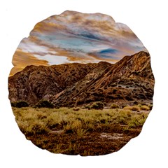 El Leoncito National Park Landscape, San Juan Province, Argentina Large 18  Premium Flano Round Cushions by dflcprintsclothing