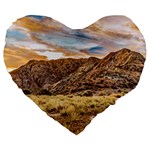 El Leoncito National Park Landscape, San Juan Province, Argentina Large 19  Premium Flano Heart Shape Cushions Front