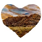 El Leoncito National Park Landscape, San Juan Province, Argentina Large 19  Premium Flano Heart Shape Cushions Back