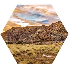 El Leoncito National Park Landscape, San Juan Province, Argentina Wooden Puzzle Hexagon by dflcprintsclothing